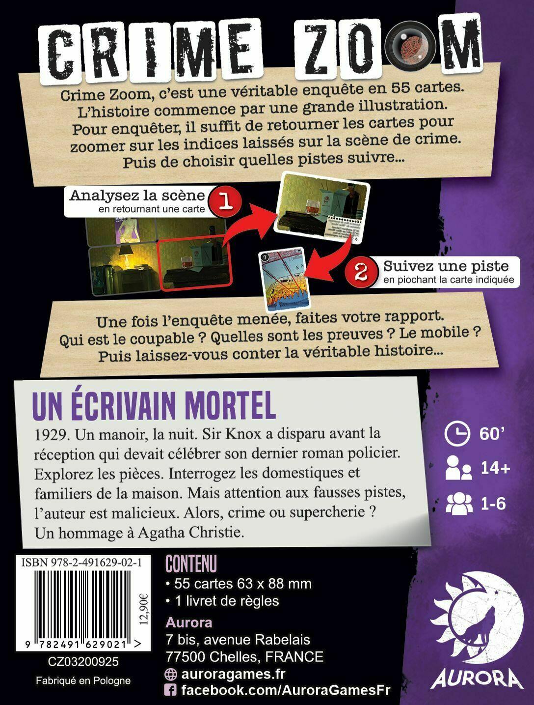 Crime Zoom: Un Écrivain Mortel Back