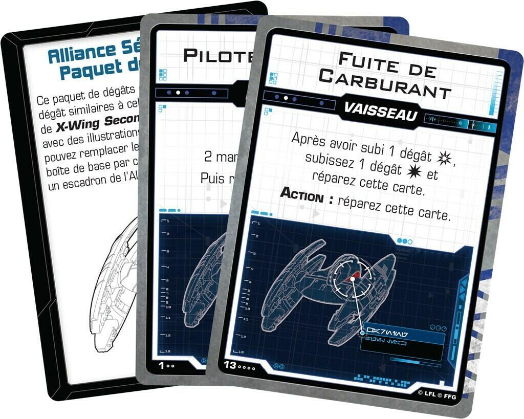 Star Wars: X-Wing - Alliance Séparatiste - Paquet de Dégâts Cartes