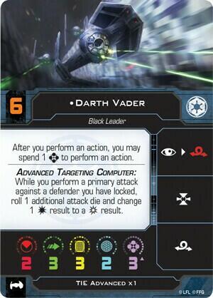 Star Wars: X-Wing - TIE Advanced X1 Carte