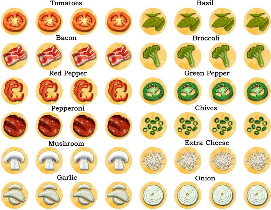 Pizza Party Ingrédients