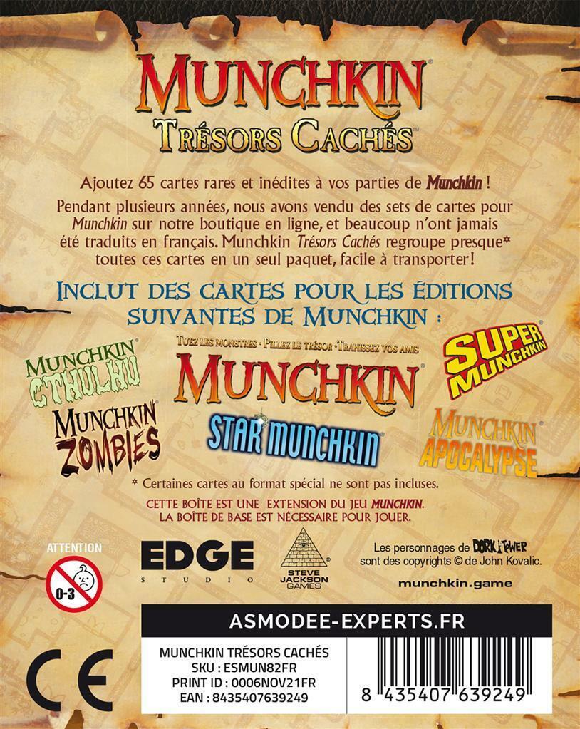 Munchkin: Trésors Cachés Back