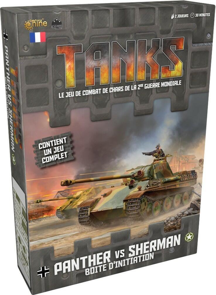 TANKS: Panther vs Sherman - Boîte d'Initiation Cover 3d