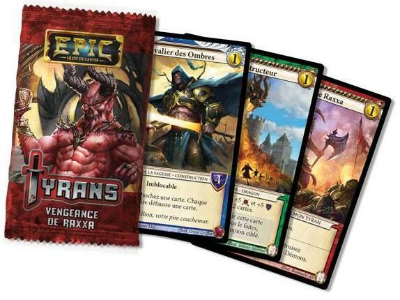 Epic: Le Jeu de Cartes - Tyrans - Vengeance de Raxxa Cartes