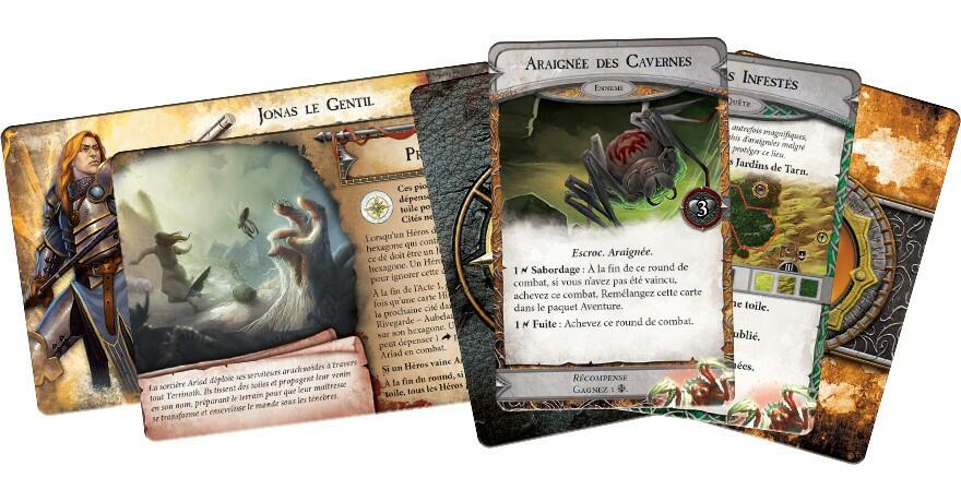 Runebound: Pris dans la Toile Cartes