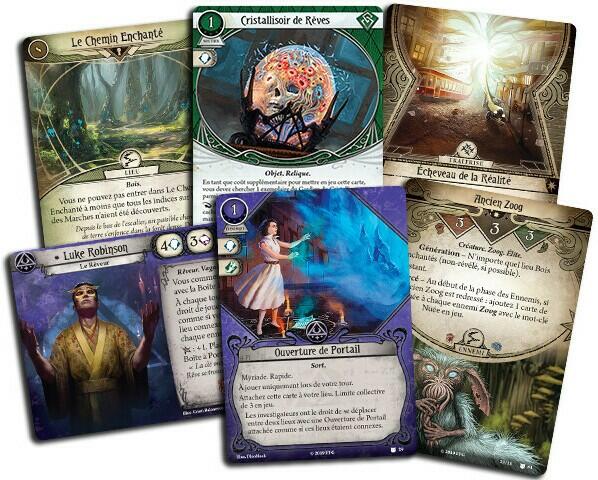 Horreur à Arkham: Le Jeu de Cartes - Les Dévoreurs de Rêves Cartes