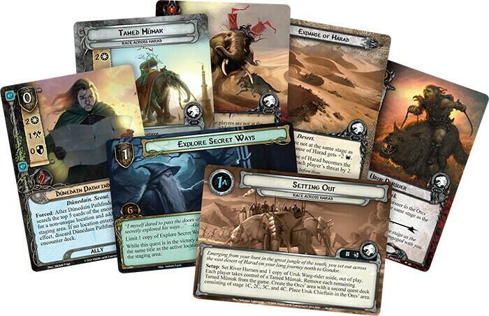 Le Seigneur des Anneaux: Le Jeu de Cartes - Course en Harad Cartes