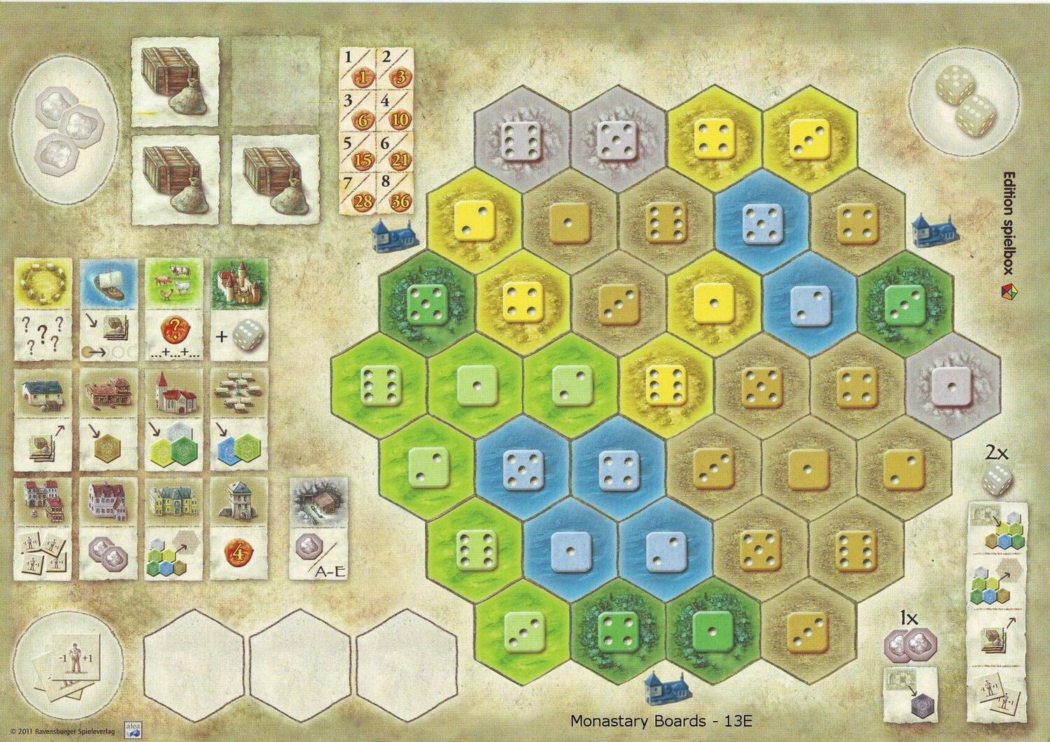 Les Châteaux de Bourgogne: Extension 4 - Plateaux Monastère Plateau