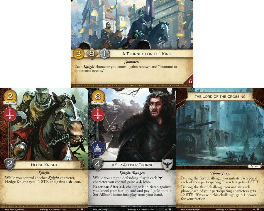 Le Trône de Fer: Le Jeu de Cartes - La Paix du Roi Cartes