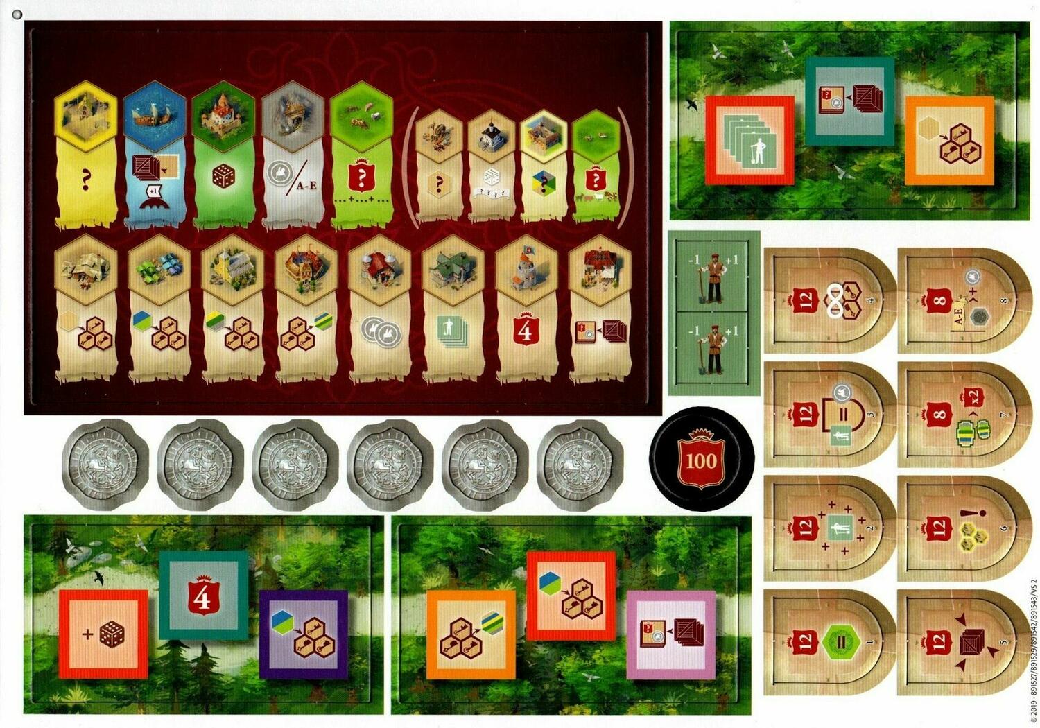 The Castles of Burgundy 2019 Tuiles