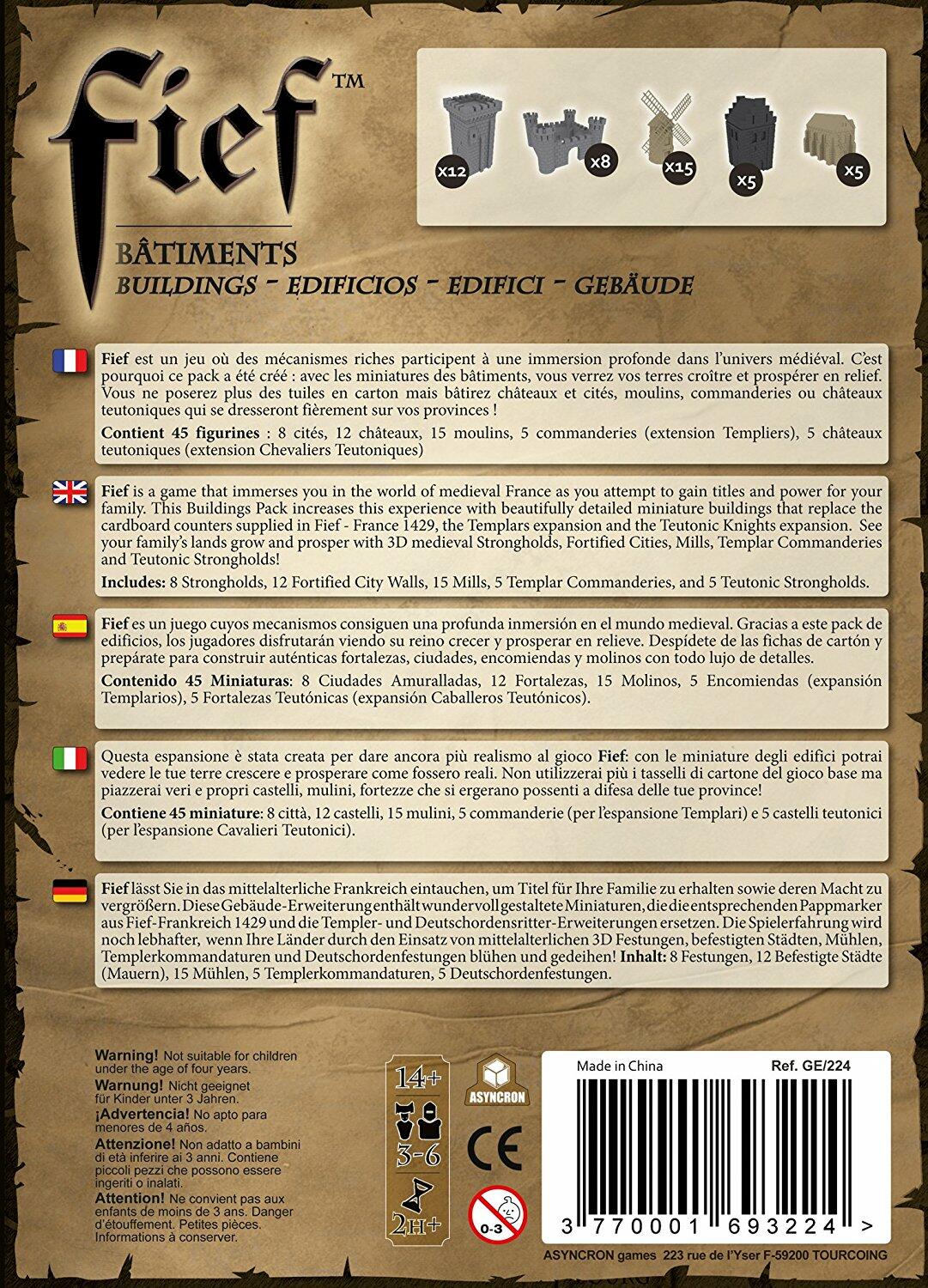 Fief: France 1429 - Bâtiments Back