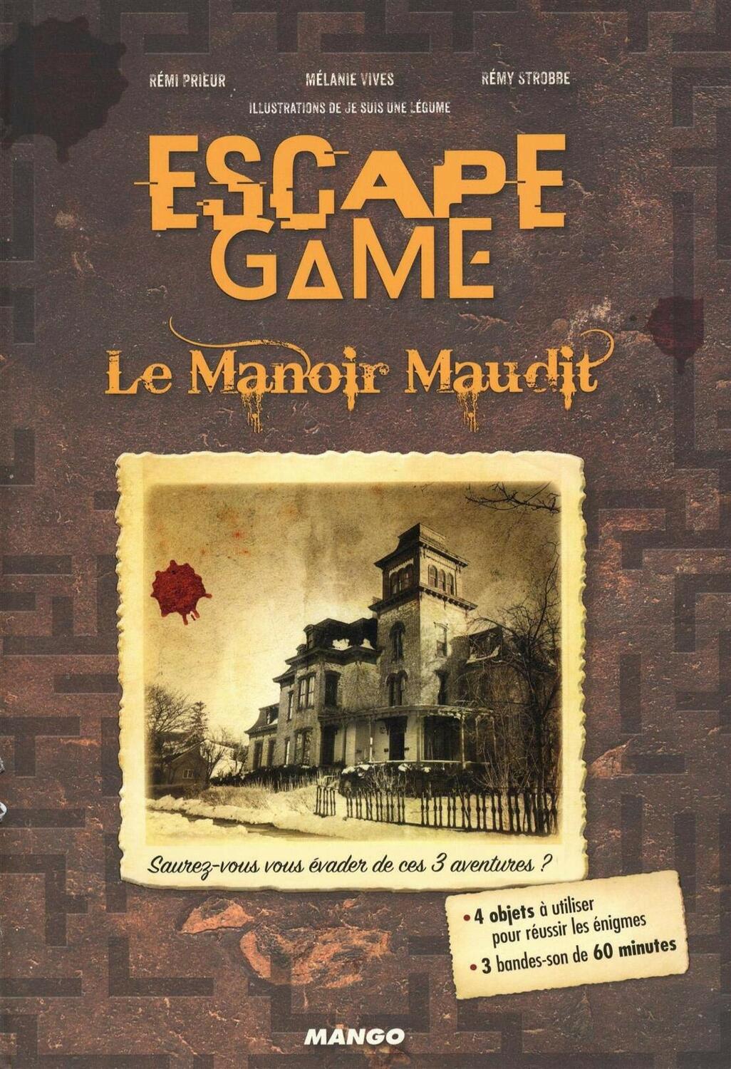 Escape Game: Le Manoir Maudit Cover