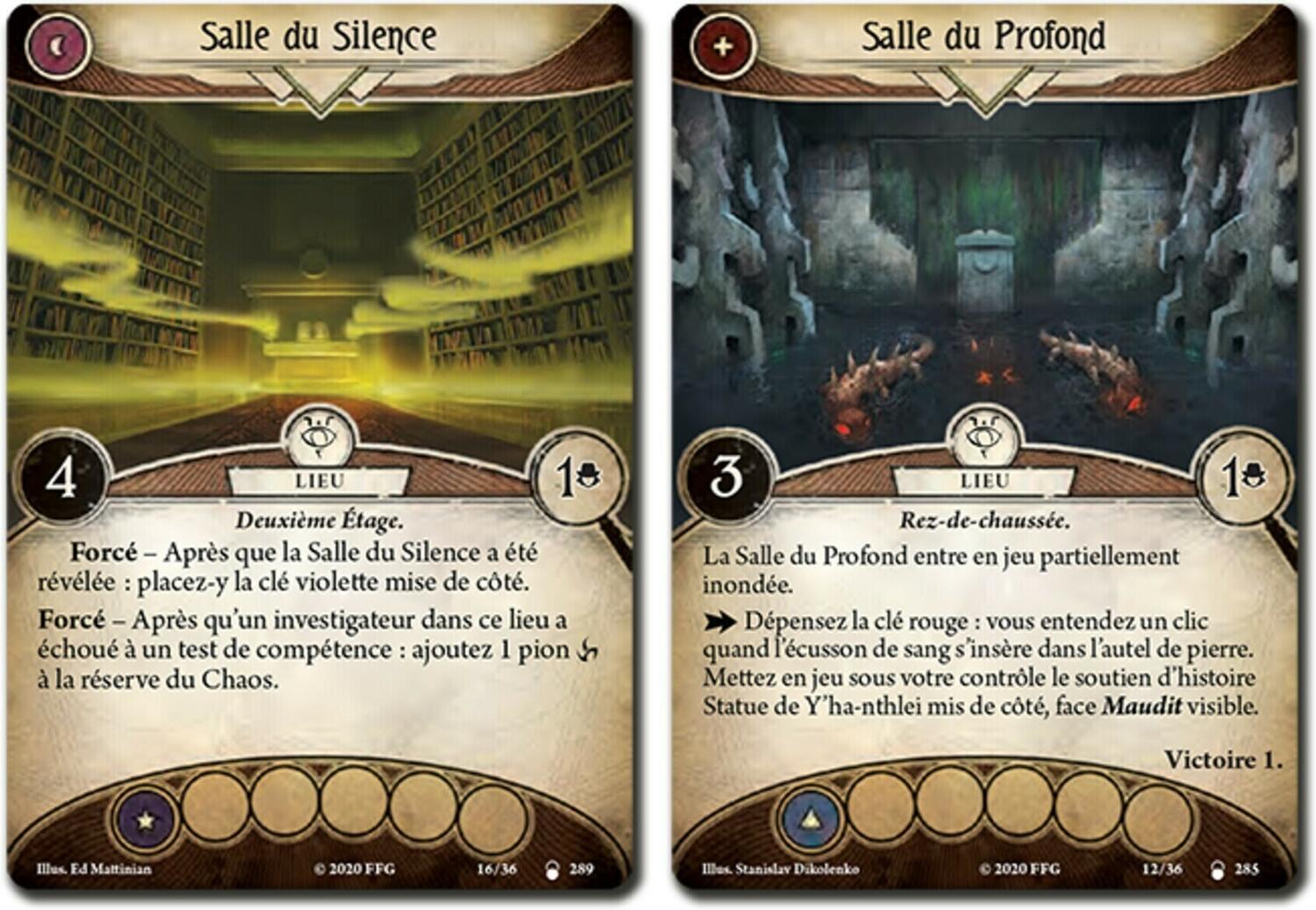 Horreur à Arkham: Le Jeu de Cartes - La Tanière de Dagon Cartes