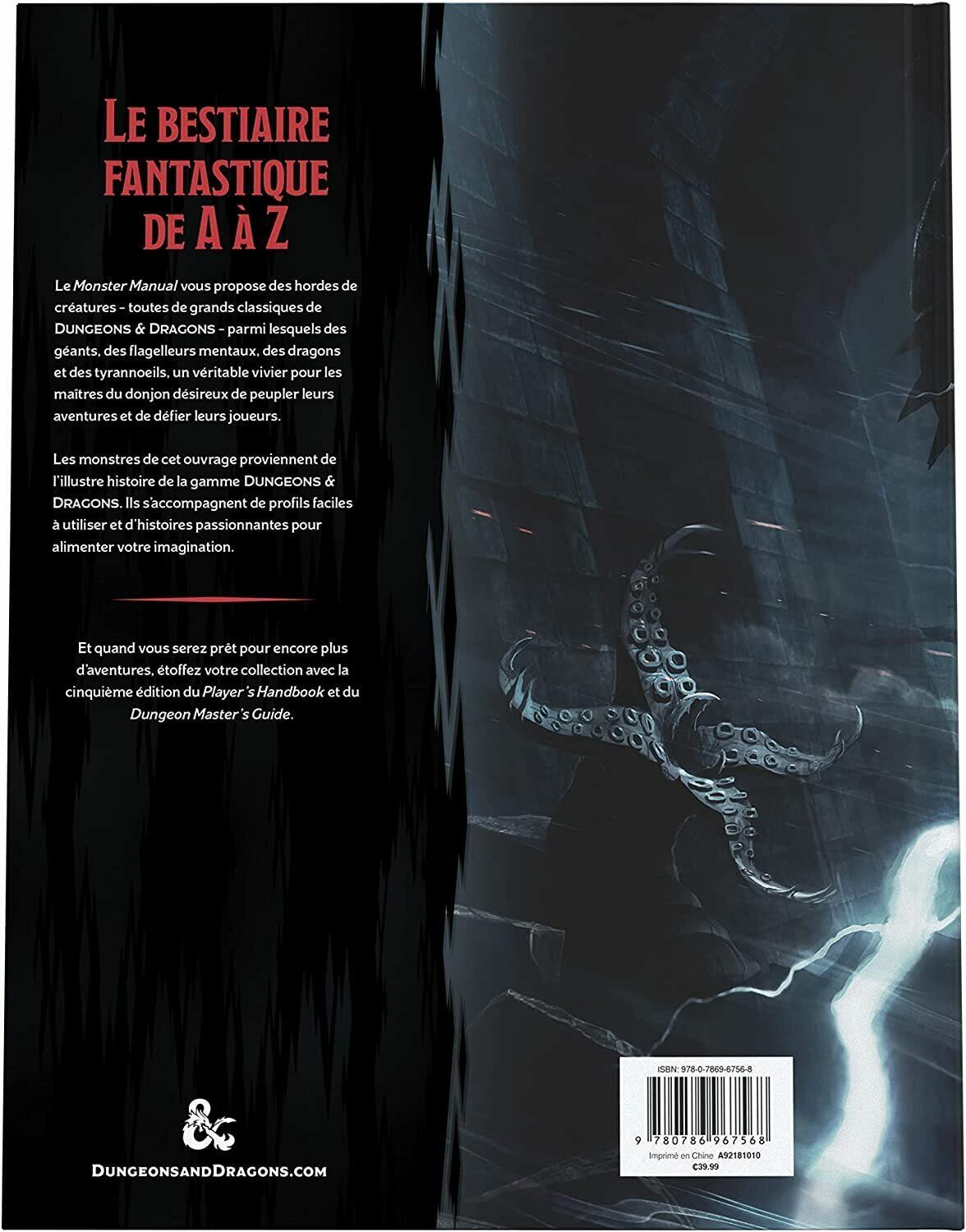 Dungeons & Dragons: Manuel des Monstres Back