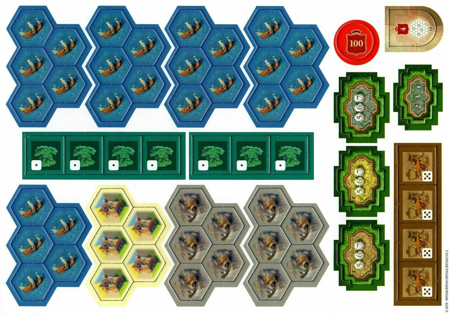 The Castles of Burgundy 2019 Tuiles