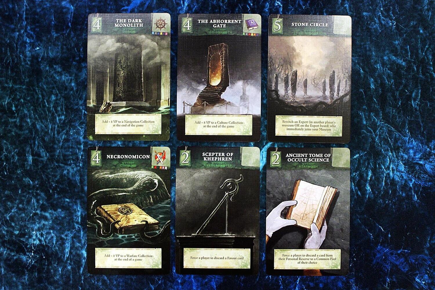 Museum: Les Reliques de Cthulhu Cartes