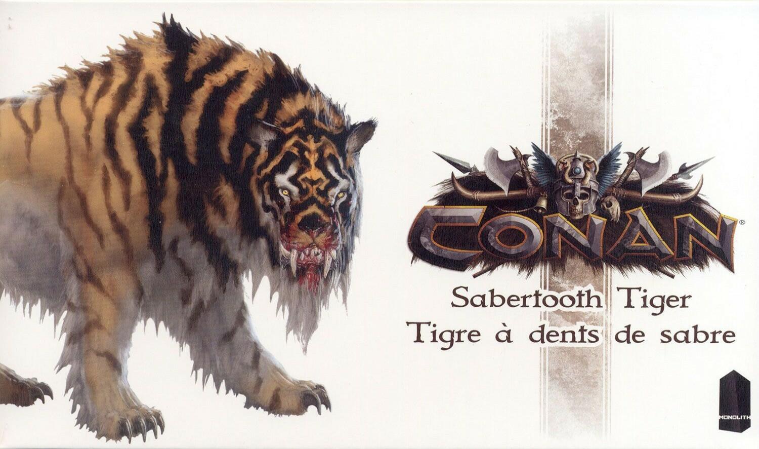 Photos De Tigre à Dents De Sabre Conan: Tigre à Dents de Sabre Cover 26016 - Images - Conan: Sabertooth  Tiger (2016) - Board Games - 1jour-1jeu.com