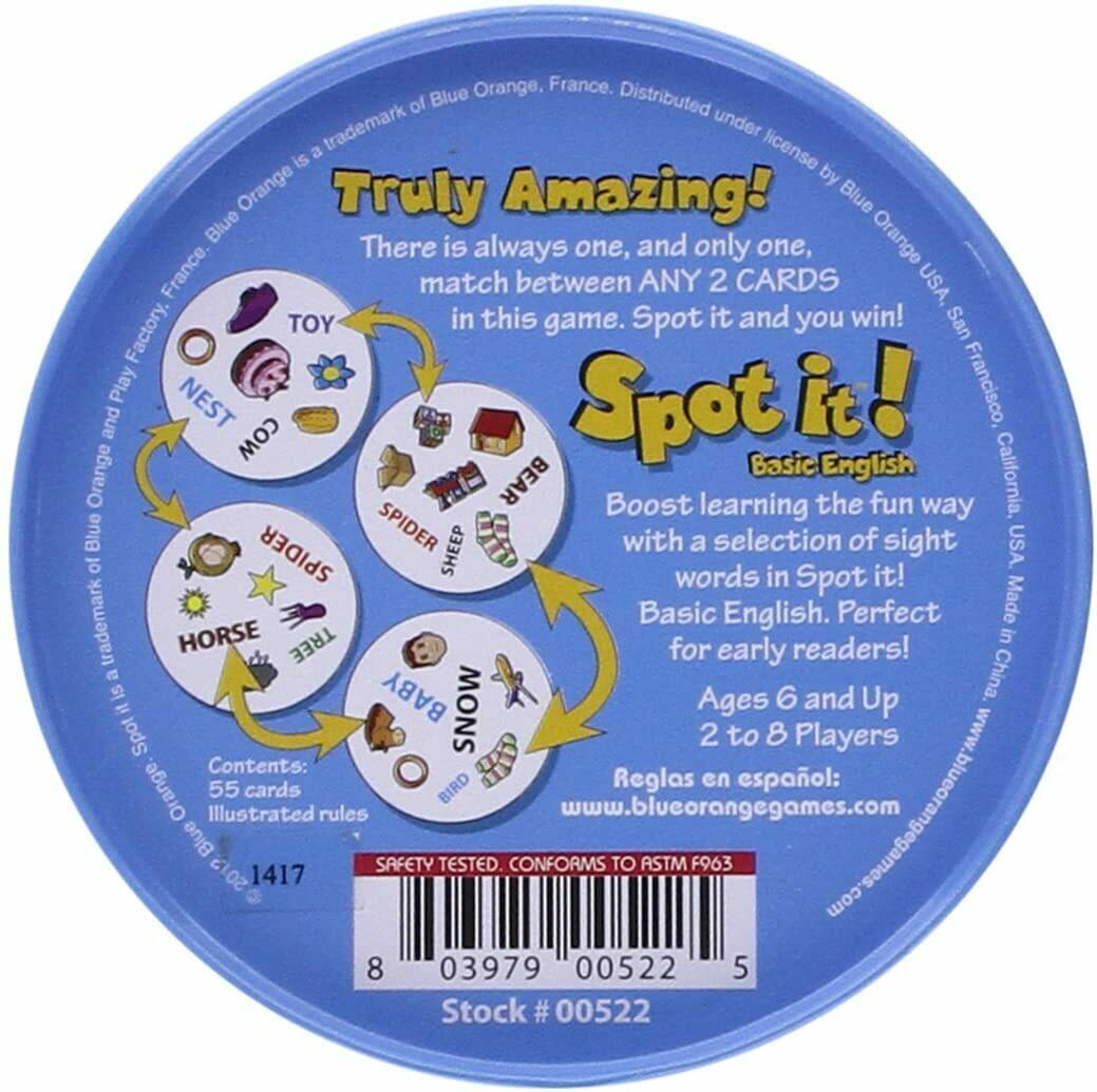 Spot it! Basic English Back