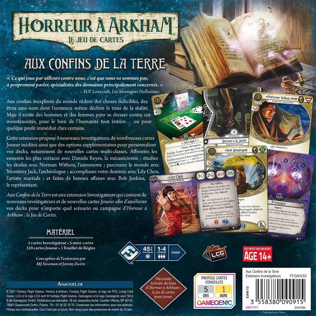 Horreur à Arkham: Le Jeu de Cartes - Aux Confins de la Terre Back