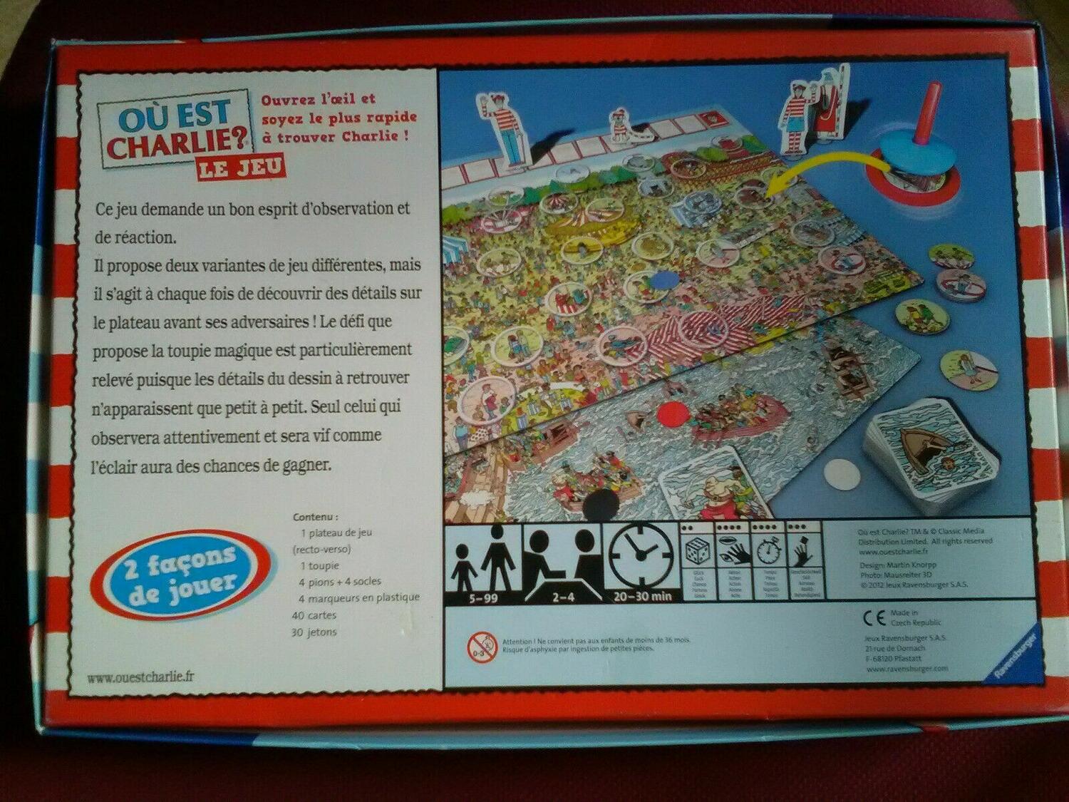 Où est Charlie ? Le Jeu Back 3d