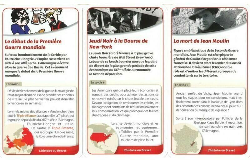 ChroniCards: L'Histoire au Brevet des Collèges Cartes