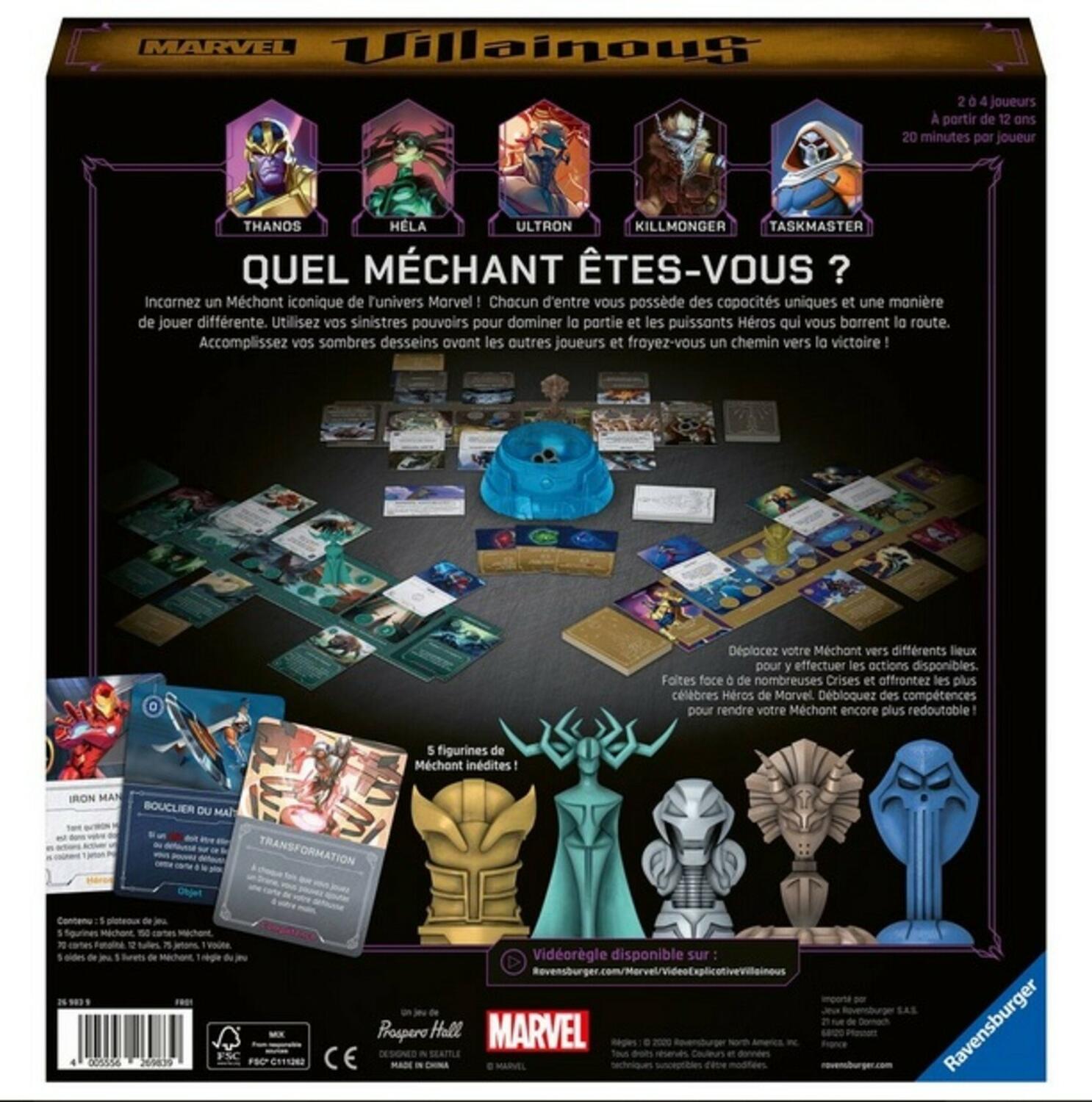 Marvel Villainous: Goûtez au Pouvoir de l'Infini ! Back 3d