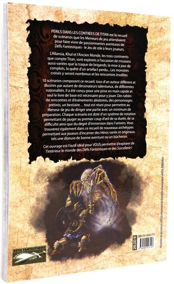 Défis Fantastiques: Le Jeu de Rôle - Périls dans les Contrées de Titan Back 3d