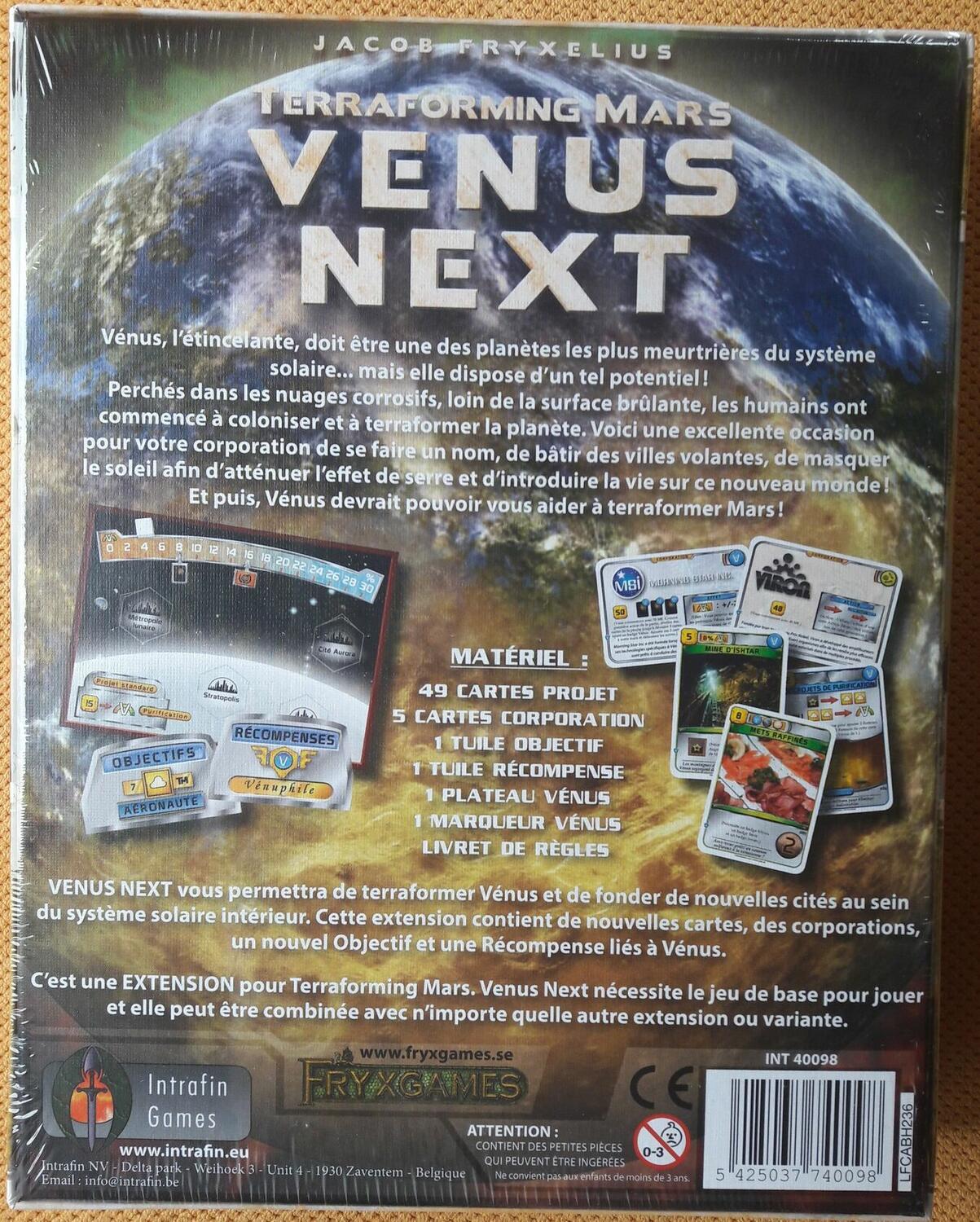 Terraforming Mars: Venus Next Back