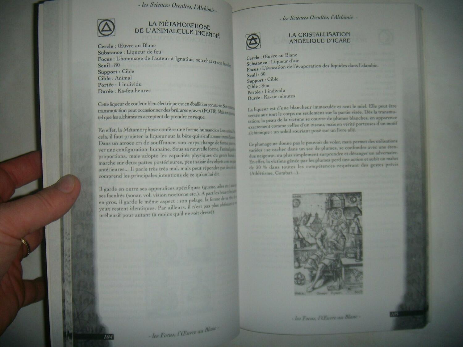 Nephilim: L'Alchimie - Les Sciences Occultes Pages