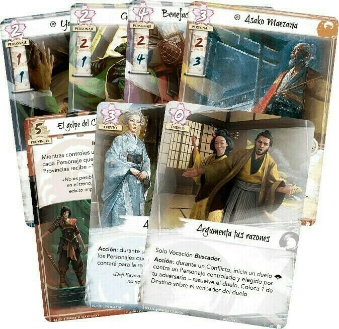 La Légende des Cinq Anneaux: Le Jeu de Cartes - Loyautés Douteuses Cartes