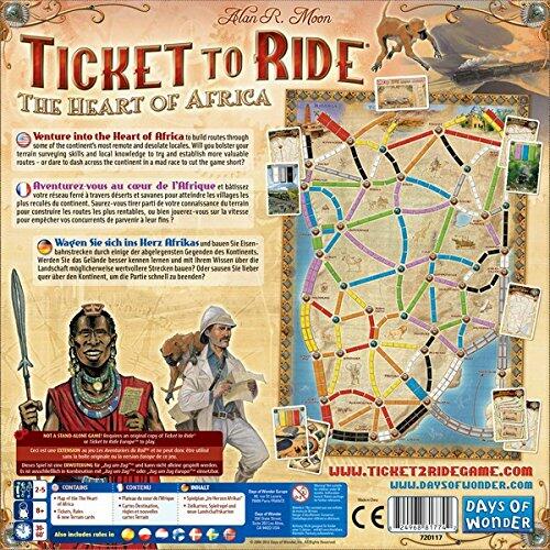 Les Aventuriers du Rail: Map Collection 3 - The Heart of Africa Back
