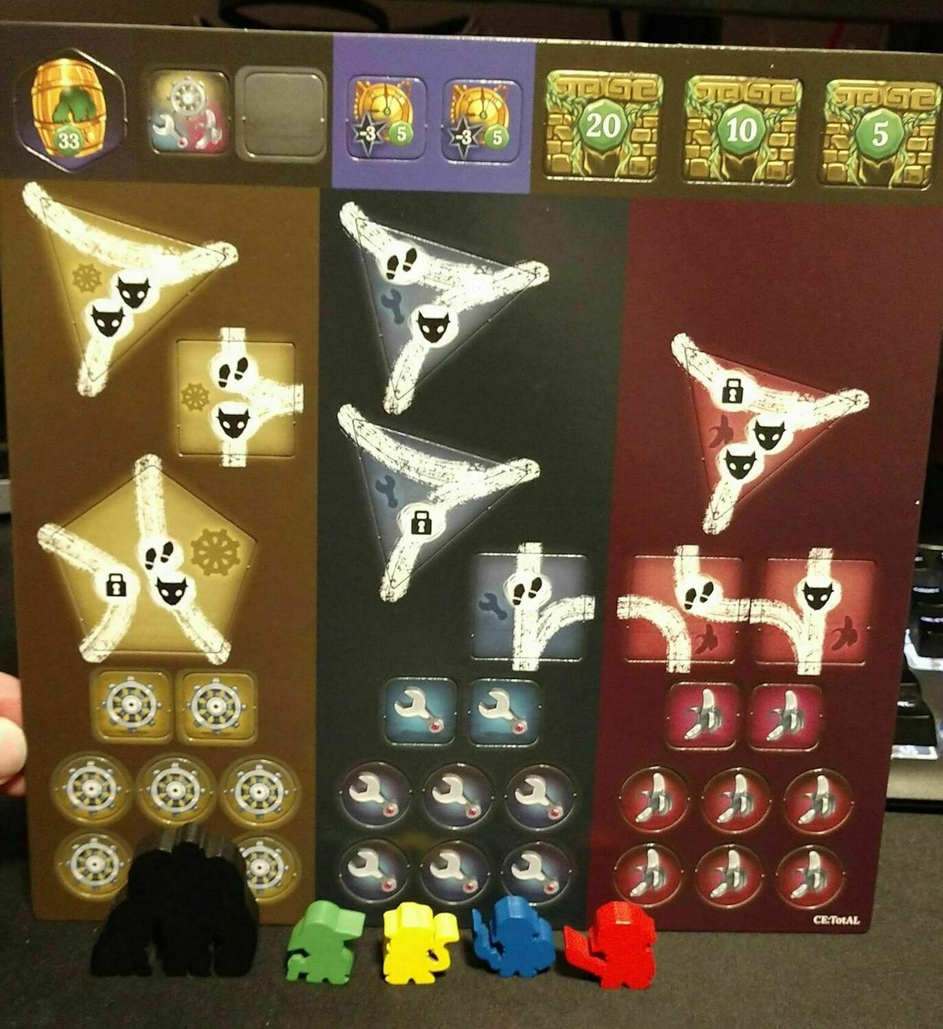 Clank ! Les Aventuriers du Deck-Building - Expéditions - Le Temple du Seigneur Singe Eclate