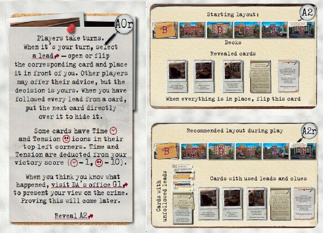 Pocket Détective: Meurtre à l'Université Cartes