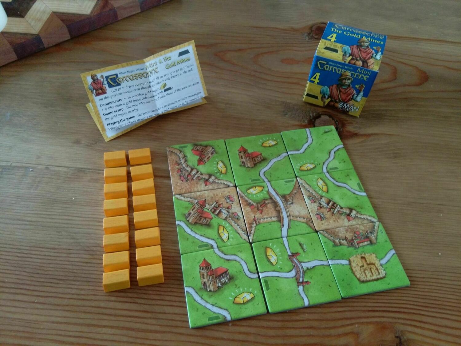 Carcassonne: Mini 4 - Les Mines d'Or Eclate