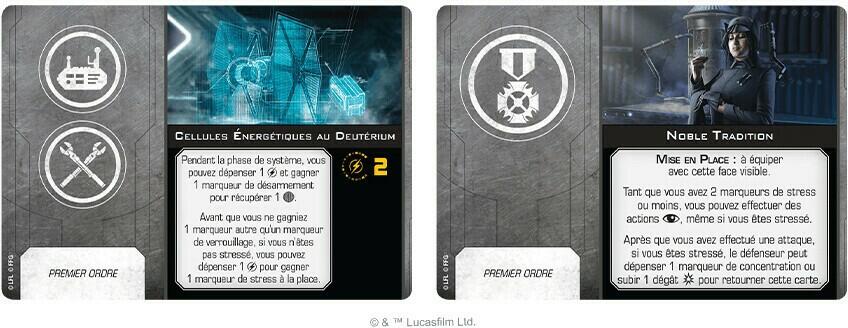 Star Wars: X-Wing - TIE du Major Vonreg Cartes