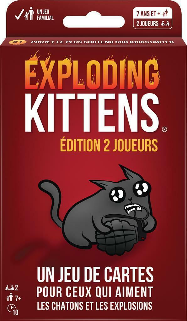 Exploding Kittens: Édition 2 Joueurs Cover 3d