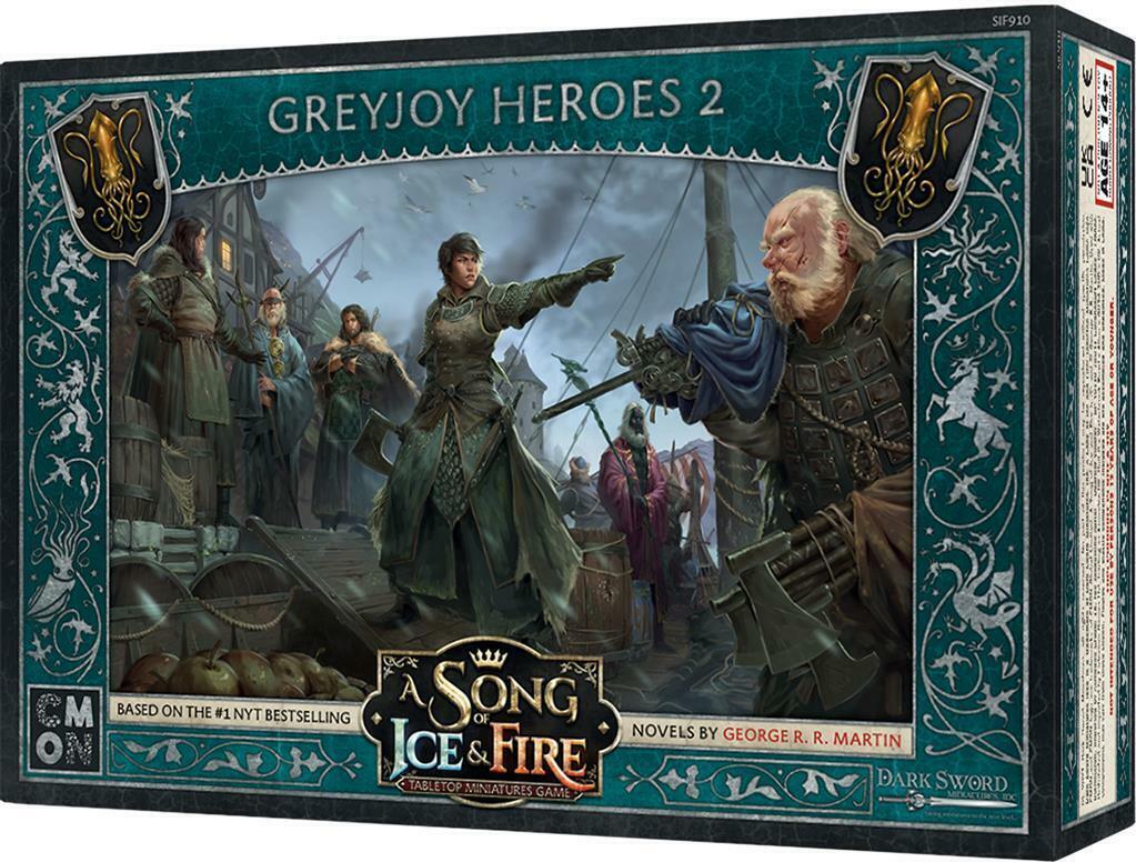 Le Trône de Fer: Le Jeu de Figurines - Héros Greyjoy II Cover 3d