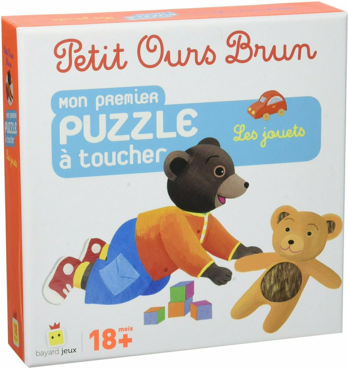 Petit Ours Brun: Mon Premier Puzzle à Toucher - Les Jouets Cover 3d