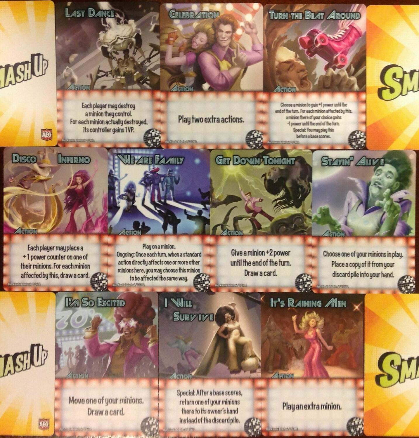 Smash Up: Ces-Années-Là Cartes