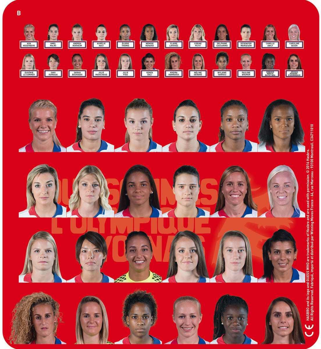 Qui Est-Ce ? Olympique Lyonnais Plateau