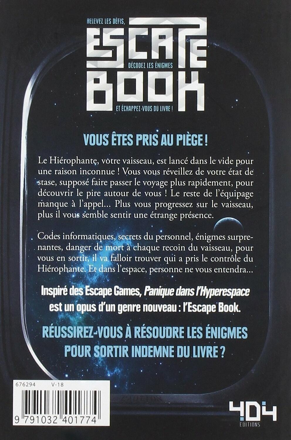 Escape Book: Panique dans l'Hyperespace Back