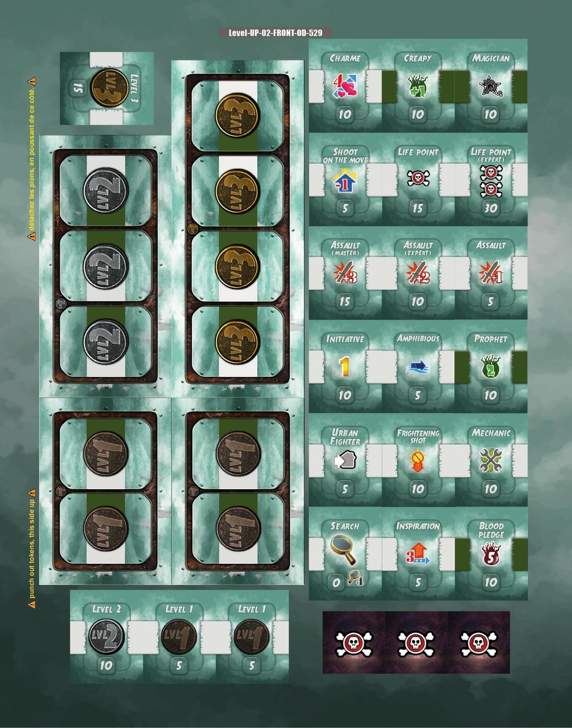 Heroes of Normandie: Level Up Tuiles