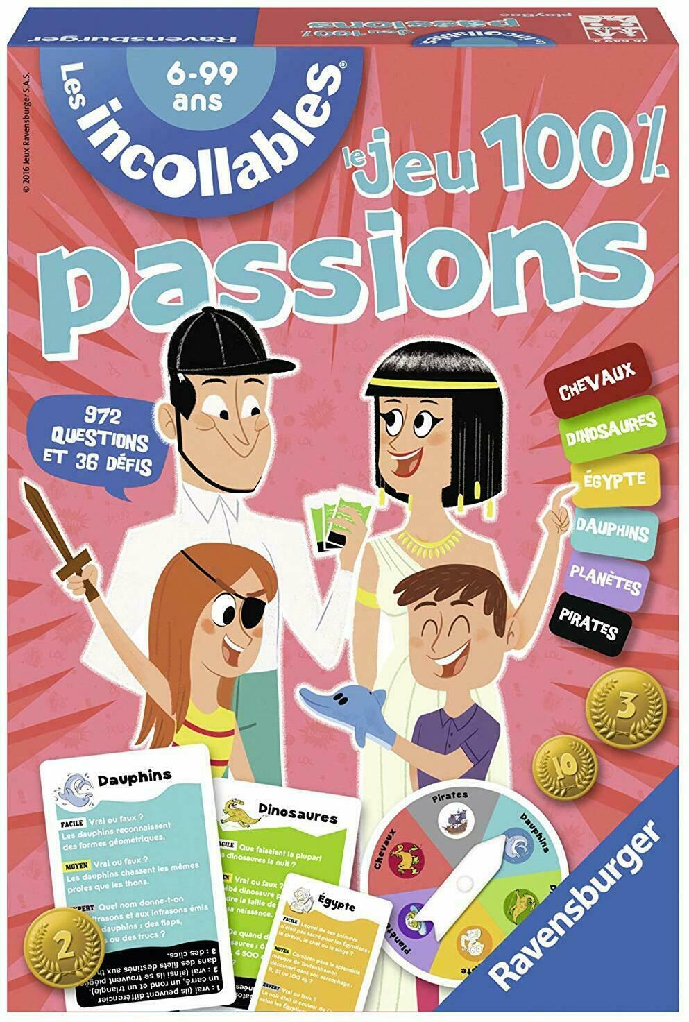 Les Incollables: Le Jeu 100% Passions Cover 3d