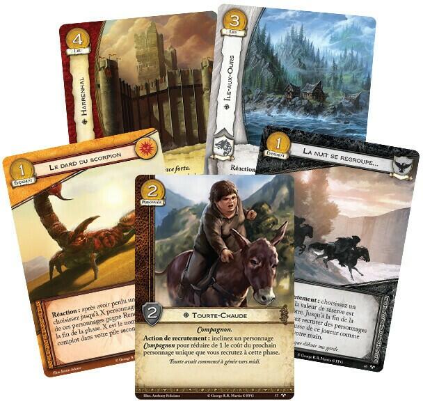 Le Trône de Fer: Le Jeu de Cartes - Pour l'Honneur de la Famille Cartes