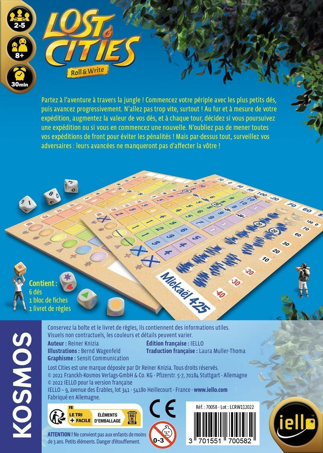 Lost Cities: Roll & Write Back