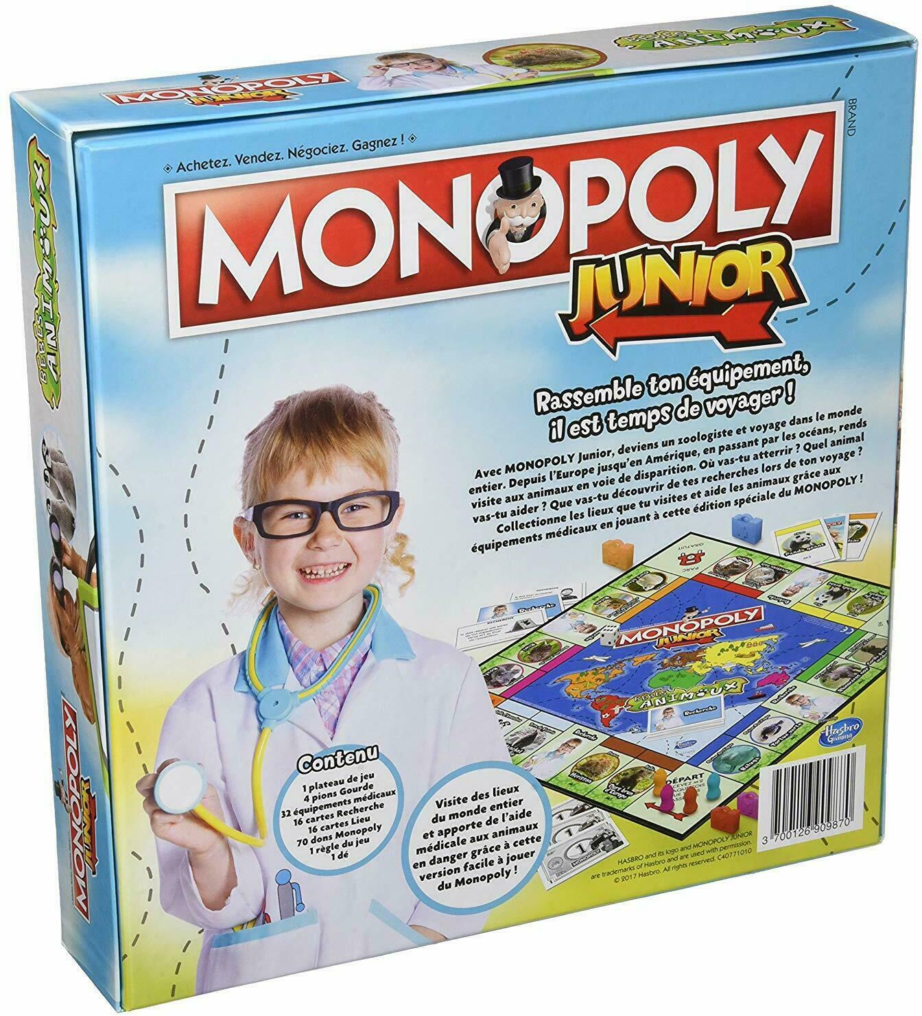 Monopoly: Junior - Bébés Animaux Back 3d