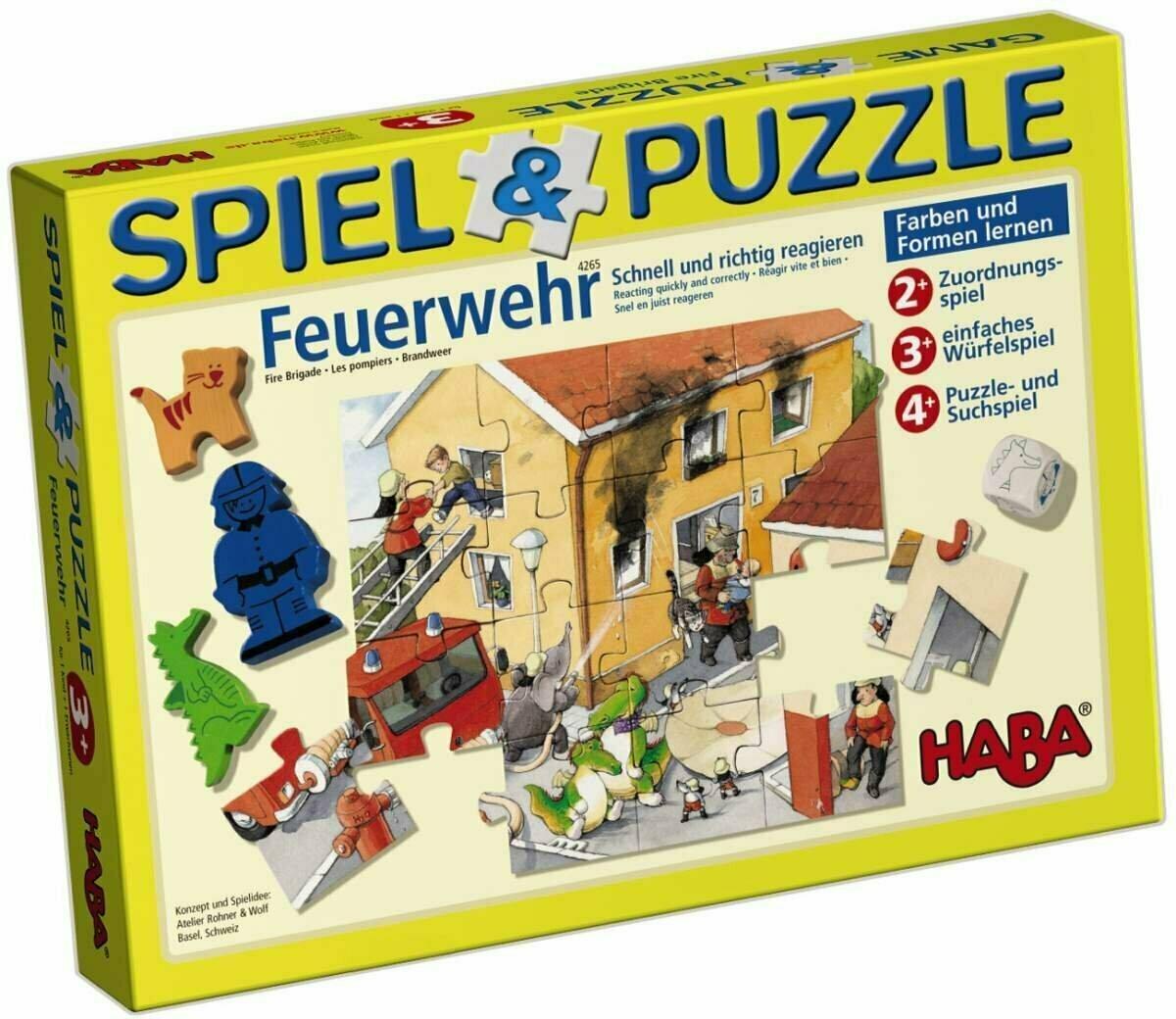 Spiel & Puzzle: Feuerwehr Cover 3d