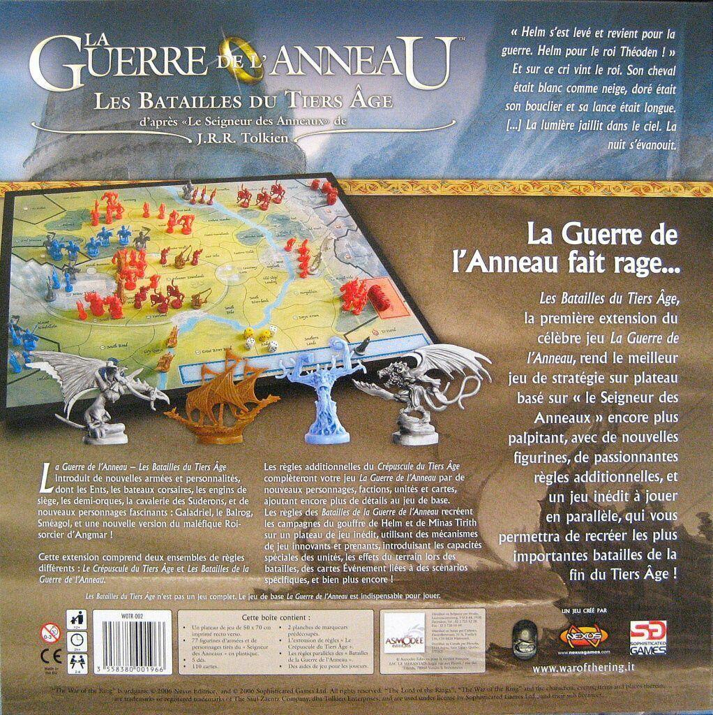 La Guerre de l'Anneau: Les Batailles du Tiers Âge Back