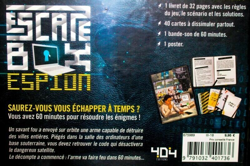 Escape Box: Espion Back