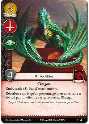 Le Trône de Fer: Le Jeu de Cartes - Le Chant des Dragons Carte