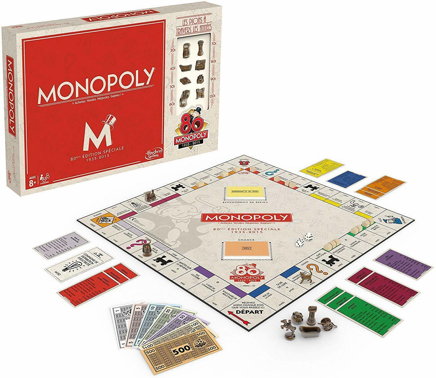 Monopoly: 80 ans Édition Spécial 1935-2015 Eclate